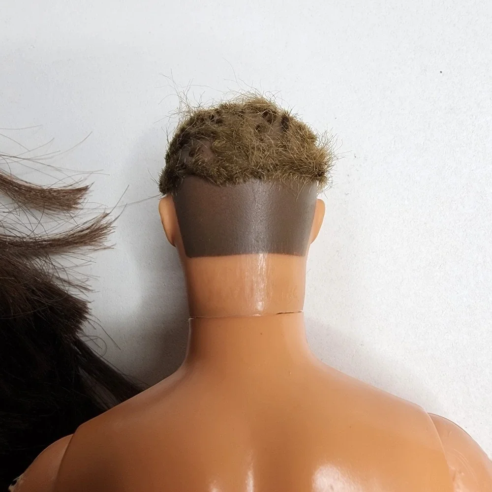 Vintage‎ 1980s Lot of 3 Barbies Ken Black African American Red Real Hair